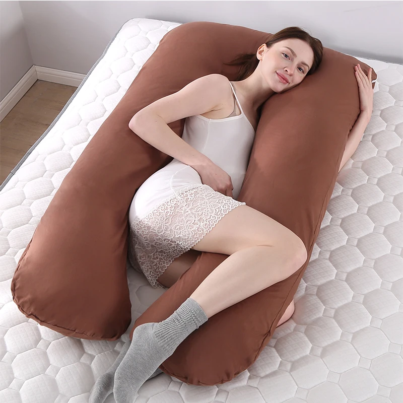 Pregnant's Women Pillows Four Seasons Universal Pure Cotton Waist Support U-shaped Backrest Cushion Maternity Body Pillows