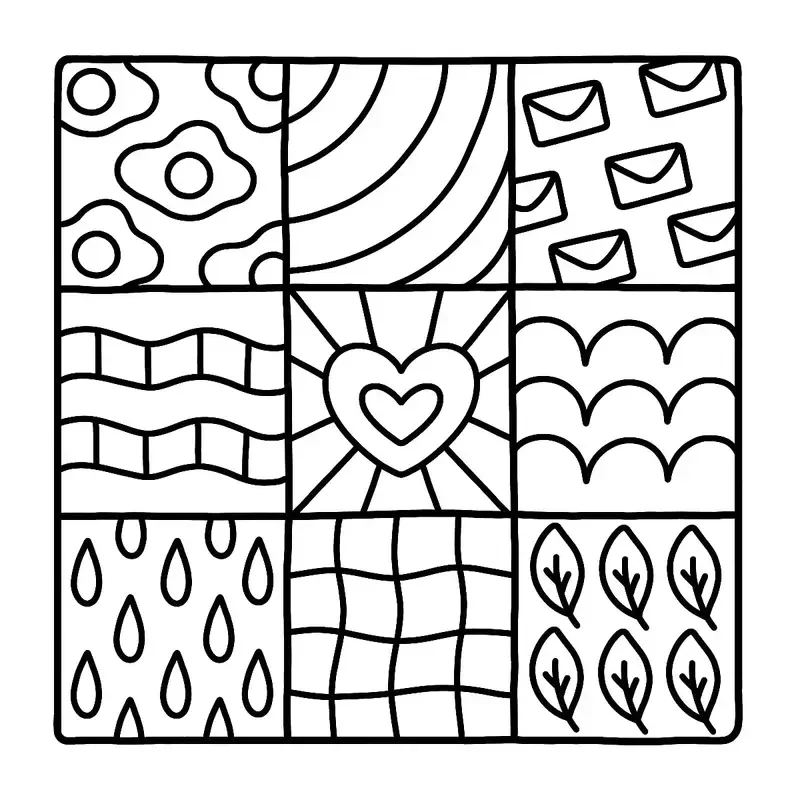 Hand-painted Essential Comfortable Pattern Coloring Book--Art, Painting, and Improving Understanding Suitable for Drawing 6