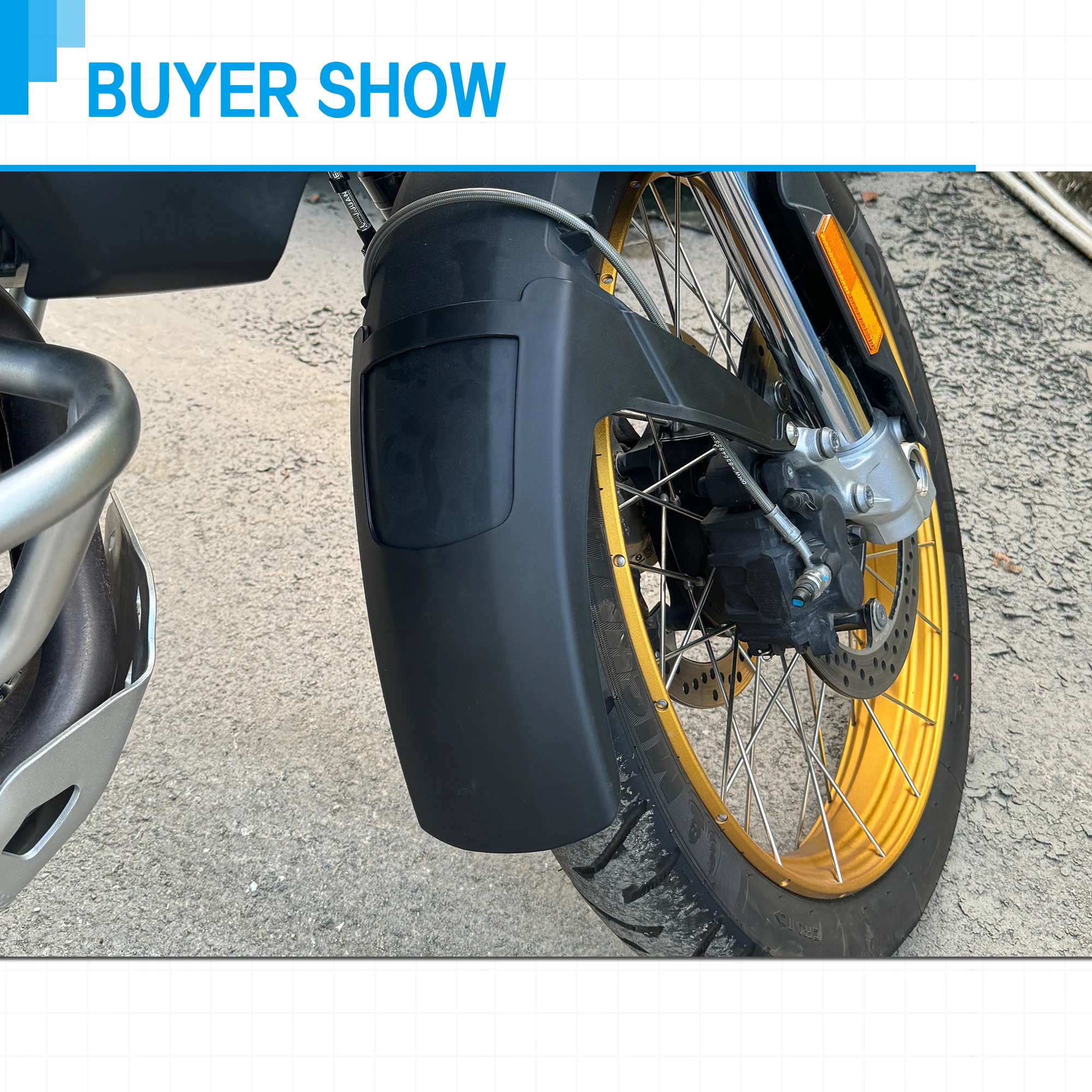 Copriparafango Posteriore E Anteriore Per BMW F750GS / F850GS / F850GSA (2018-2022) - Paraspruzzi Con Rifrangenti