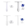 3/5 Spin Inserts Spiral Umbrella Plug with Hook Spike Auger Keep Holder Windproof Sunshade Bracket Equipment for Sand Soil Grass 4