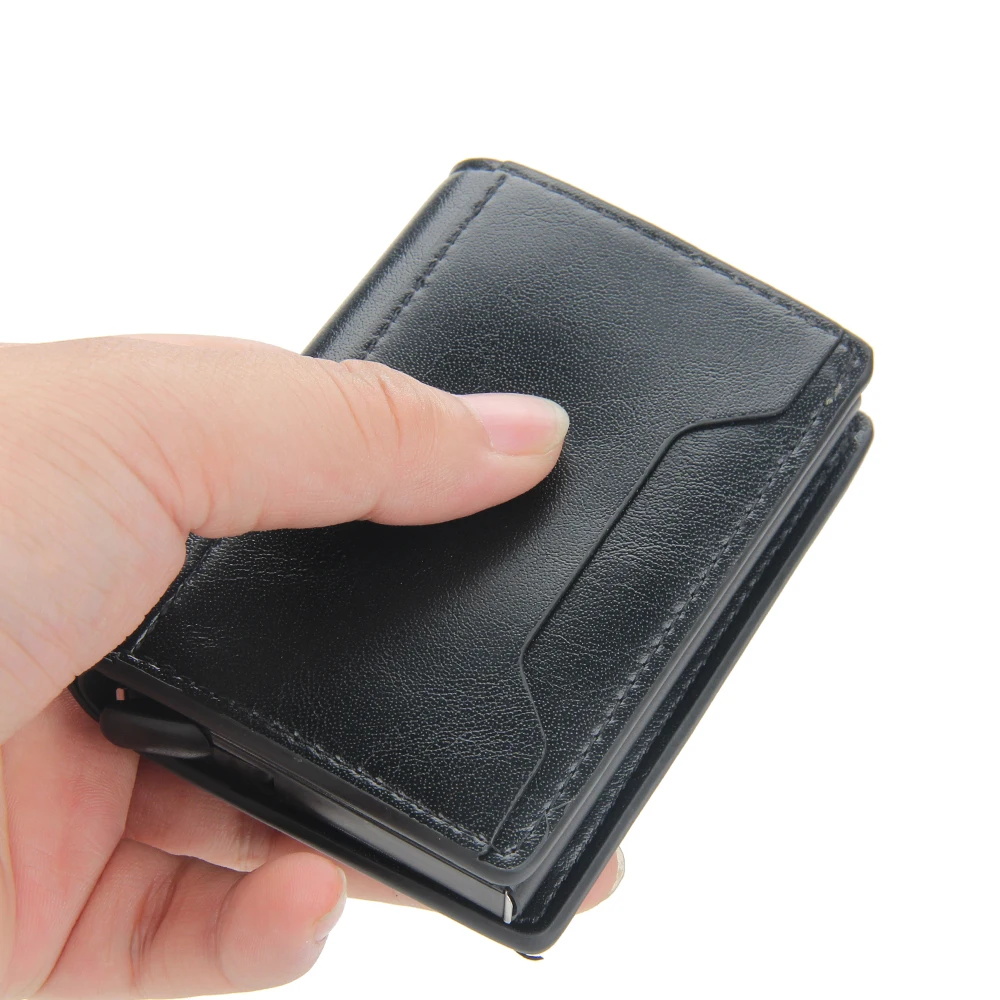 Ili RFID Mini Trifold Leather Wallet