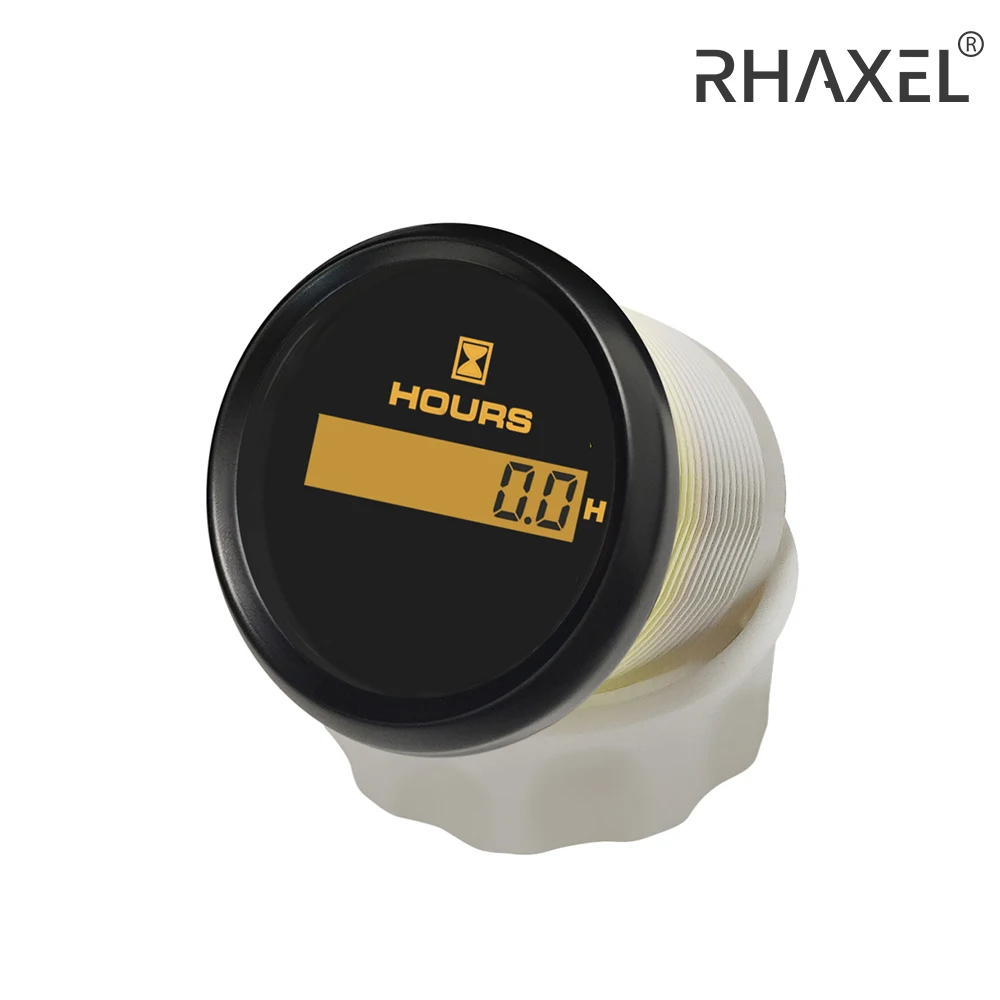 Датчик часовой RHAXEL универсальный, 2 дюйма (52 мм), 0-99999,9 ч, 8 цветов, 12 В, 24 В