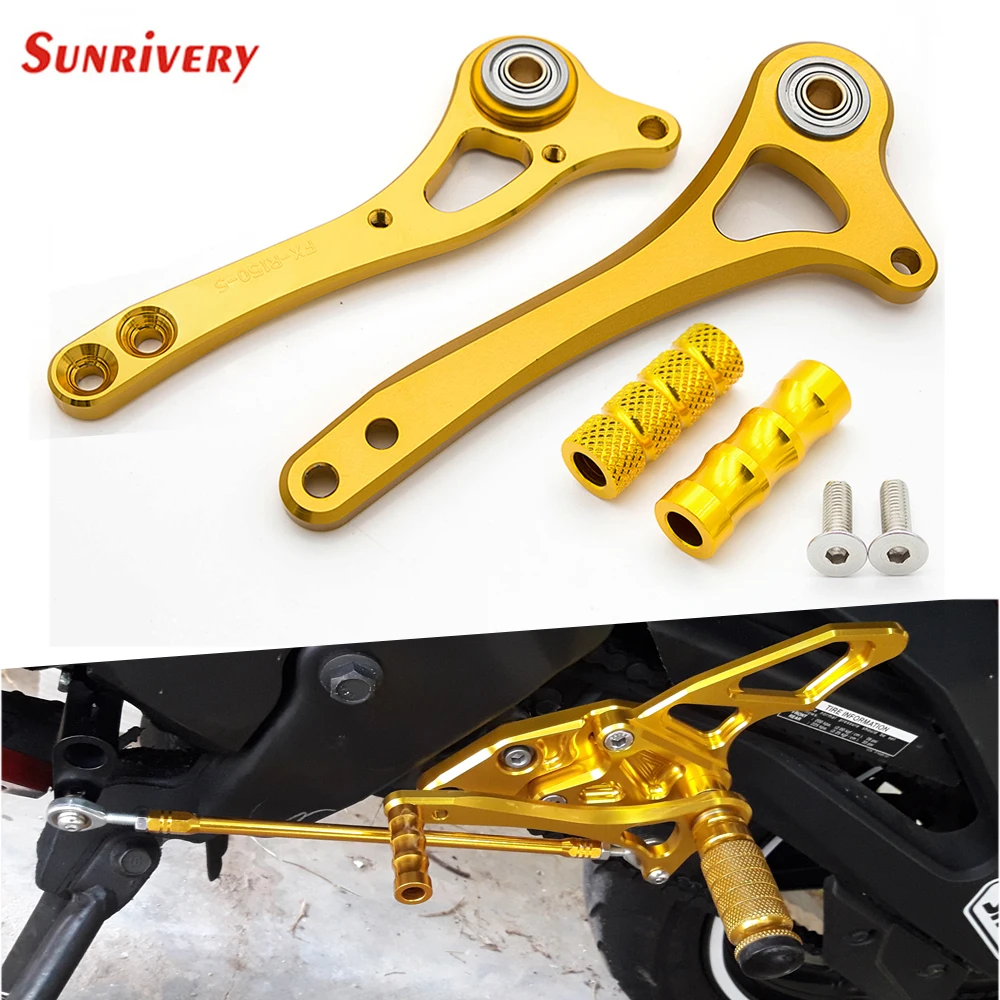 

Motorcycle Rearset Footpeg Foot Peg Pedal Brake Gear Shift Shifter Levers + Wings For Yamaha R15 2012-2017 2016 2015 2014 2013