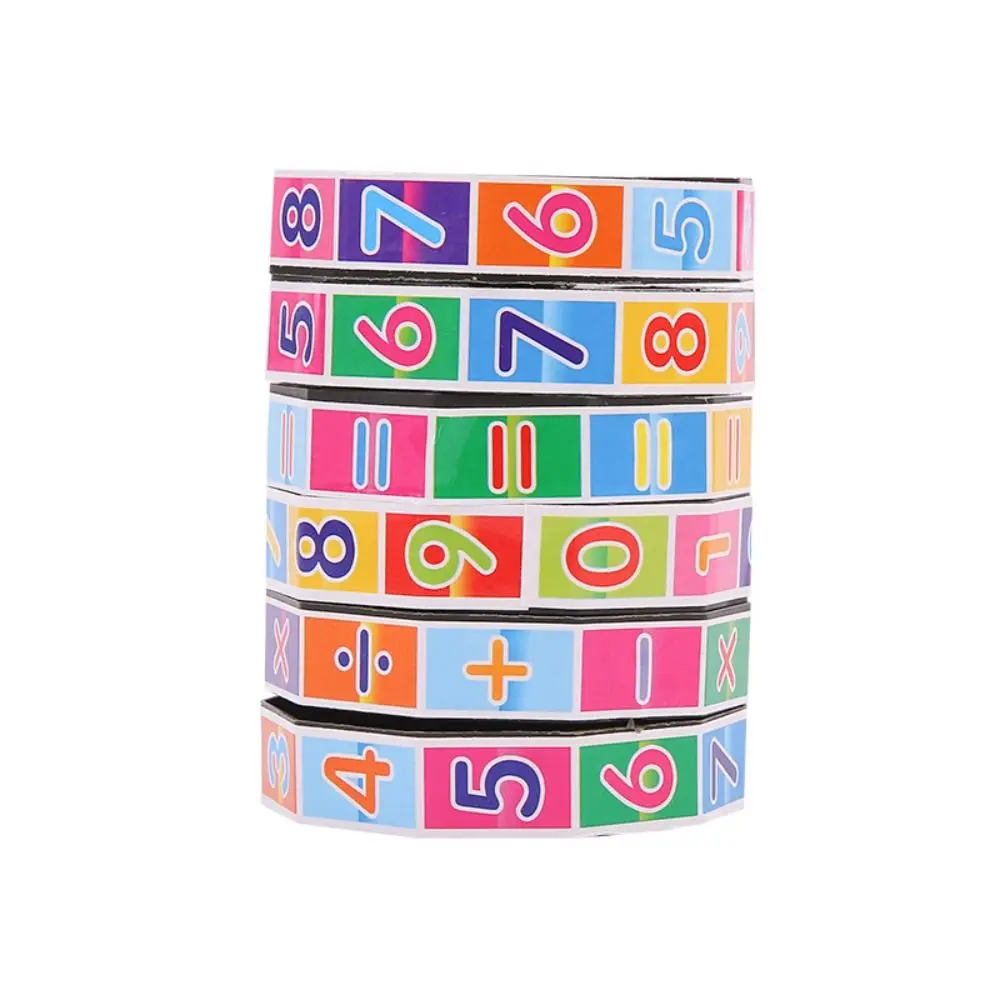

Plastic Mathematics Numbers Cube New Cylinder Multicolor Kids Puzzle Rotatable Education Toy Kids