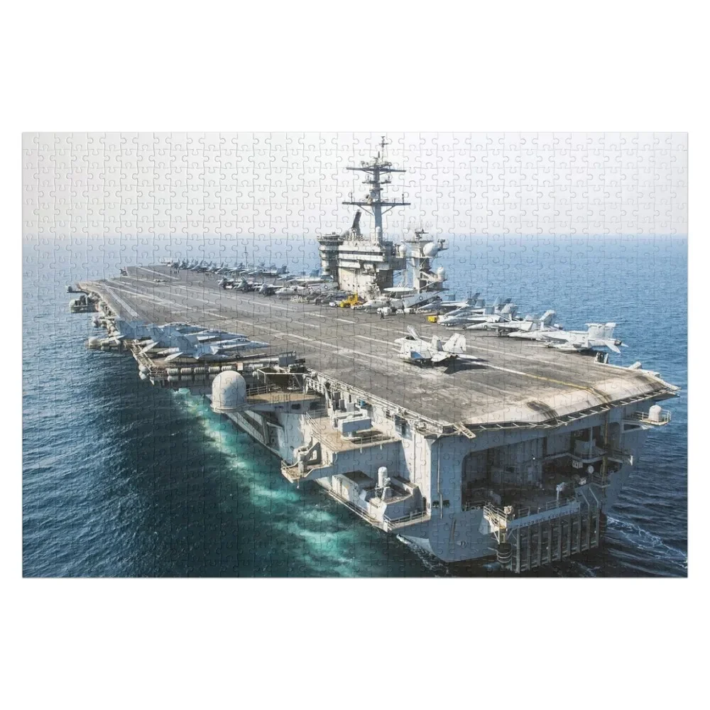 

USS Теодор Рузвельт (CVN-71) магазин корабля головоломка пользовательские подарки картина деревянный подарок рождественские игрушки головоломка
