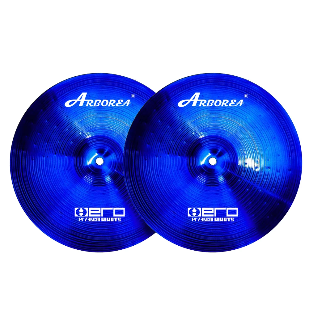 Blue Alloy Cymbal Set 10''splash + 14''hihat + 16''crash + 16''ozone + 18''china + 20''ride + Bag Arborea Factory