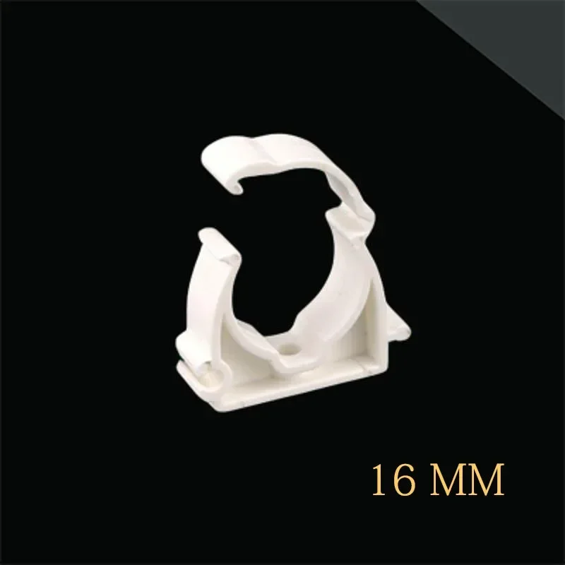 10 Pcs Plastic PPR Water Pipe Clamp Holder With Cover 16mm 20mm 25mm 32mm