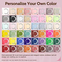 48 Colors Nude Pink Brown Glitter Dipping Powder with Dip Liquid Set & Essential Manicure Tools for Valentines Nails Women Gifts 2