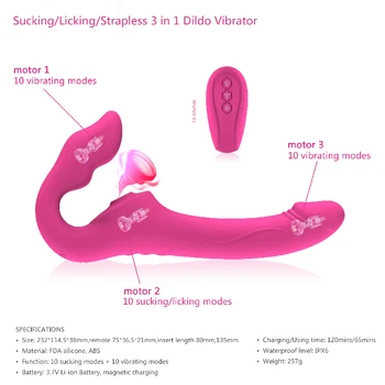 Vibrator Female Strap on Dildo for Women Husband And Wife Lesbian Anal Clitoral Sucking Masturbators Adult Games Couple Sex Toys 2