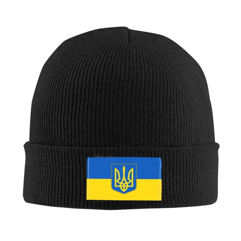 

Шапка унисекс с флагом Украины, вязаная шапка для мужчин и женщин, в стиле хип-хоп, патриотическая теплая зимняя шапка для взрослых, облегающие шапки
