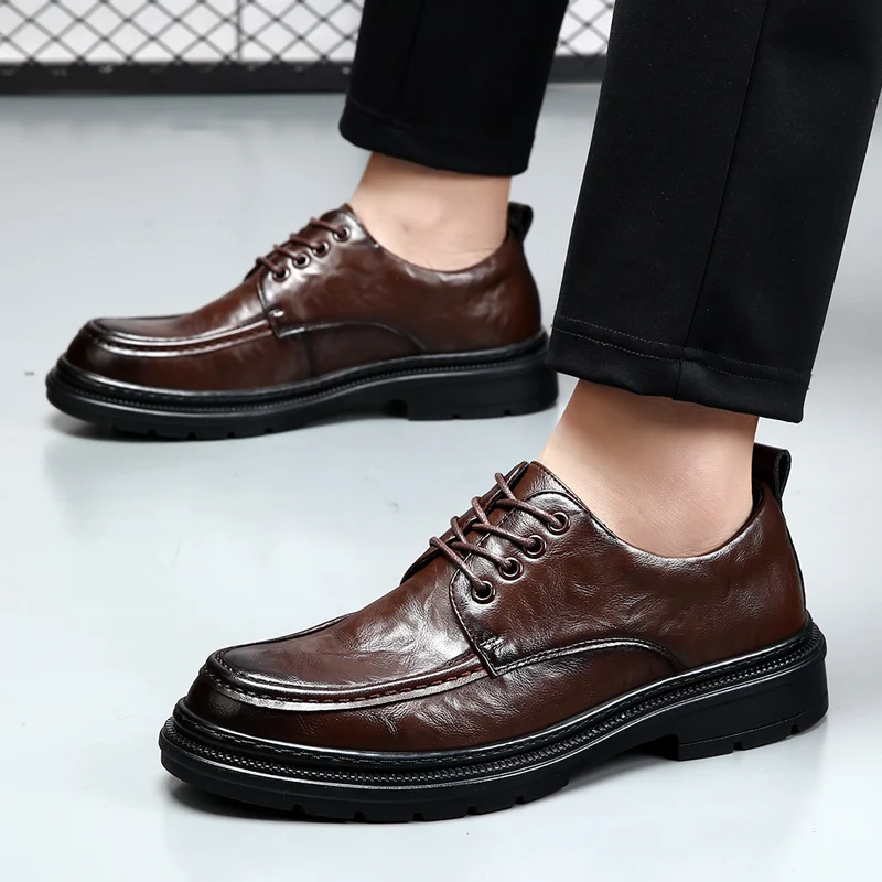 

Men's Dress Shoes Italian Fashion Oxford Shoes for Men Lace Up Formal Leather Shoes for Man Loafers Masculino zapatos de hombre