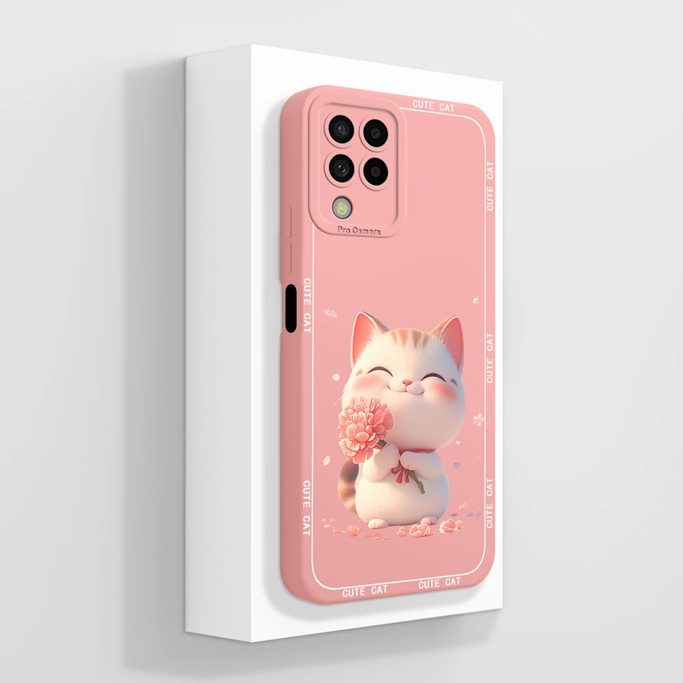Lovely Cat Bear Cartoon Soft Silicone Phone Case - Durable Bumper Cover