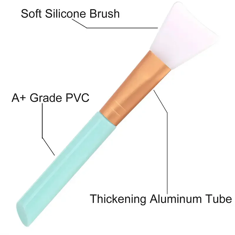 1/4/5/6-pack advanced silicone facial mask brush - mild and soft, suitable for all skin types, formaldehyde free 6