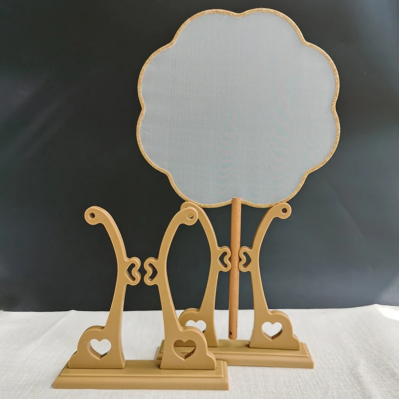 1pc Fan Stand Display Base Holder Circular Fan Display Stand Home Decor Support Bride Wedding Base Fan Display Stand