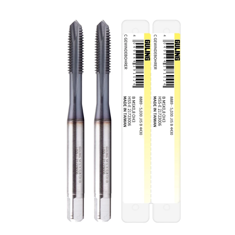GULING JIS 8888 8889 HSSE Spiral Fluted Machine Thread Tap
