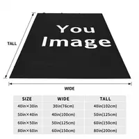 Custom Personalized image Customize Flannel Blanket Customized Photo Gifts Soft Throw Blanket Travel Bedspread Sofa Bed Cover 3