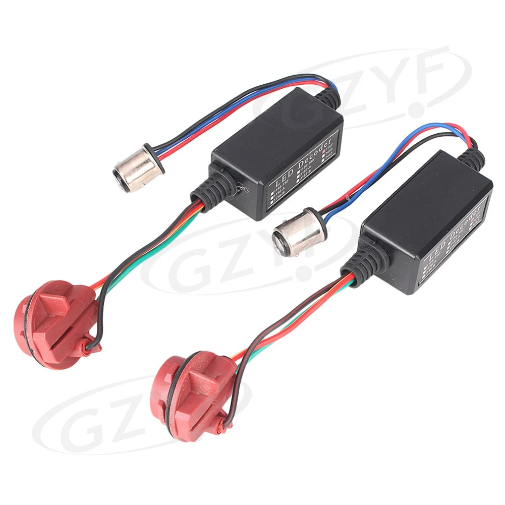 

1157 LED Headlight Decoders Canbus Adapters Error Free Anti Flicker 2pcs DC 12V