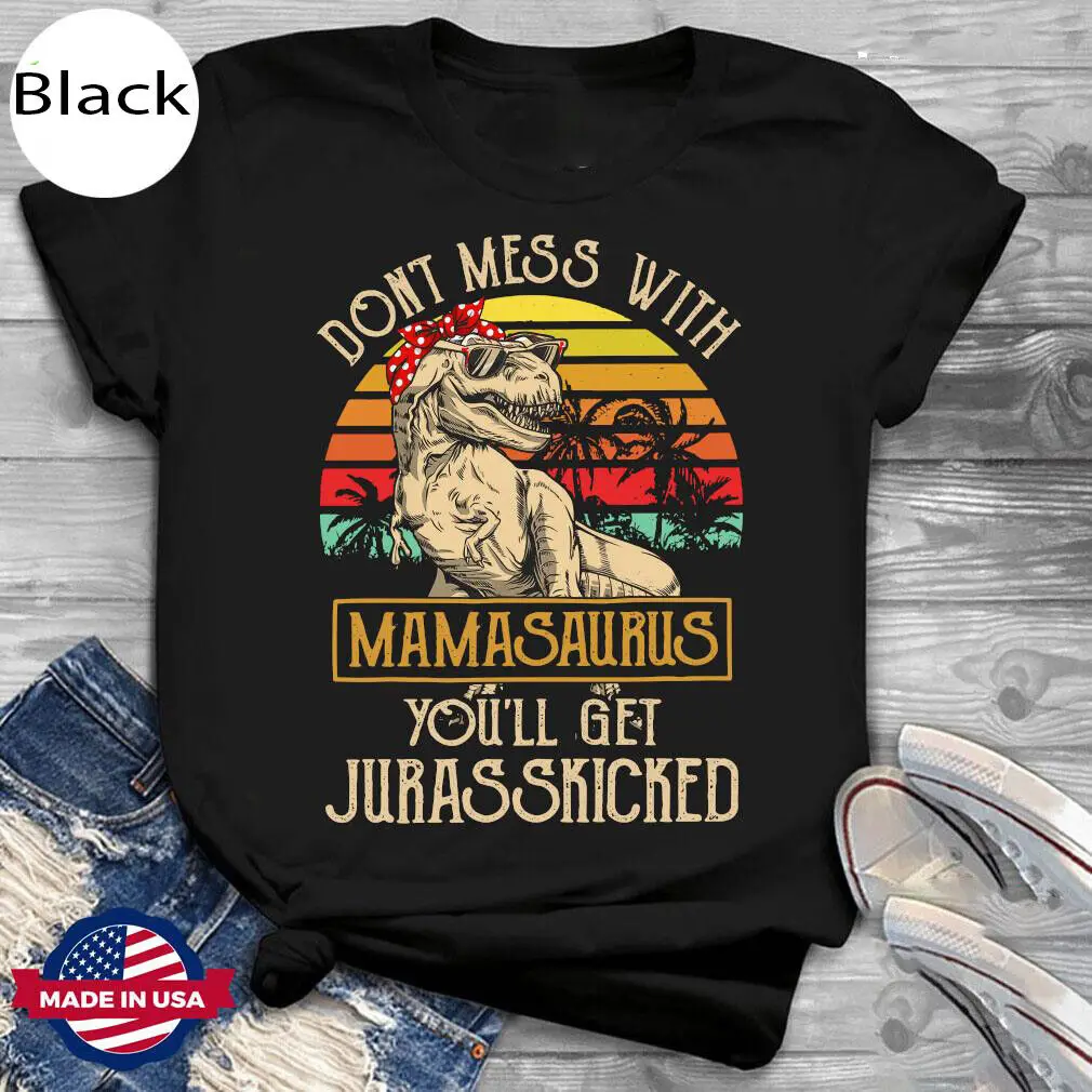 Nonna Saurus T-Shirt Divertente Nonna Tee Regali Per La Nonna T-Rex Dinosaur