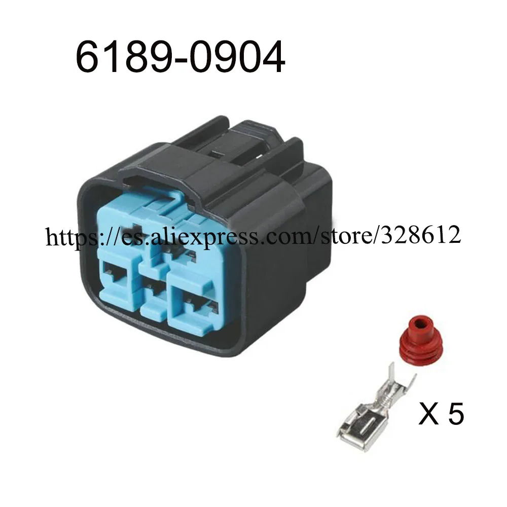 

100set 6189-0904 Car motorcycle wire cable 5 pin Waterproof automotive connector female male Plug include terminal seal