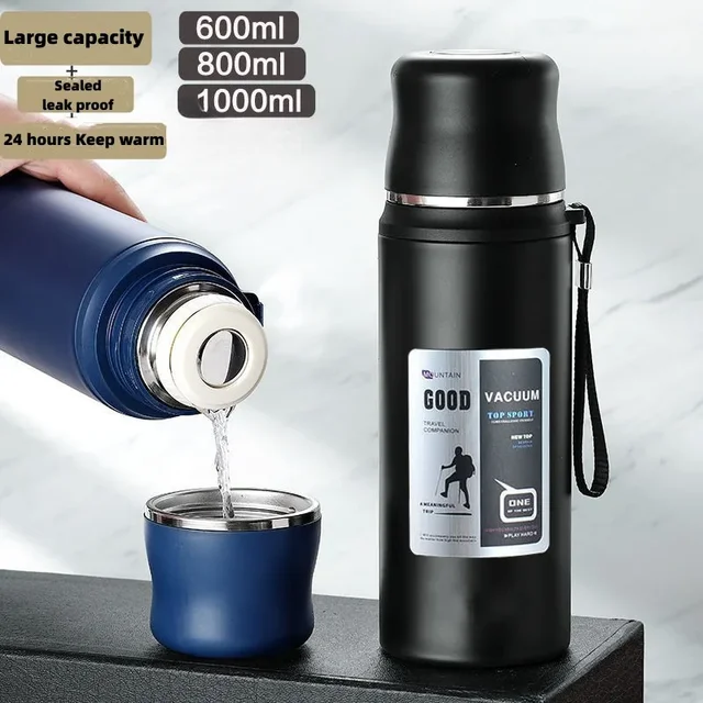 Large Capacity Stainless Steel Water Bottle With Lid Cup Coffee Vacuum Flask Outdoor Travel Thermal Cup Leakproof Thermos Bottle Large Capacity Stainless Steel Water Bottle With Lid Cup Coffee Vacuum Flask Outdoor Travel Thermal Cup Leakproof Thermos Bottle