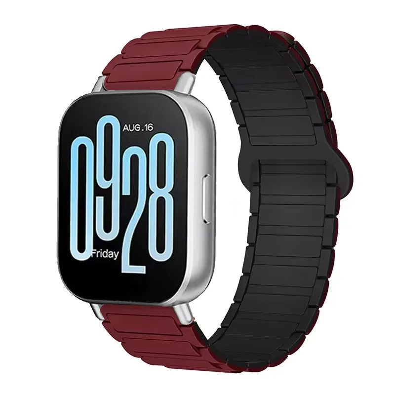 Magnetic Silicone Loop Strap Wristband, 22mm