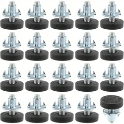 Stainless Steel Adjustable Leveling Furniture Legs - Heavy Duty Non - Slip Base (Set of 20) (20pcs)