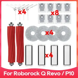For Roborock Q Revo / P10 A7400RR Robot Vacuums Main Side Brush Hepa Filter Mop Cloths Rag Dust Bag Spare Part Accessory