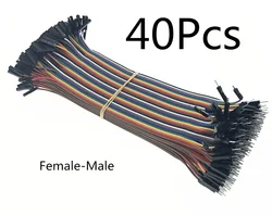 Versatile Dupont Jumper Wire Set - Multi-Length Connectors for DIY Electronics Projects (M-F 10CM 40pin)