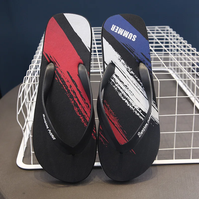

2024 Summer Flip Flops Men's Slippers Fashion Non Slip Bathroom Bath Slippers Beach Shoes Indoor House Slides Pantuflas Hombre