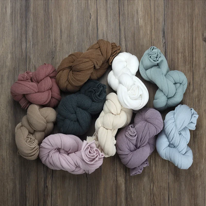 Stretch Newborn Baby Photography Wraps Blanket Infant Photo Backdrops Solid Color Background Soft Newborn Baby Photo Blanket baby blanket