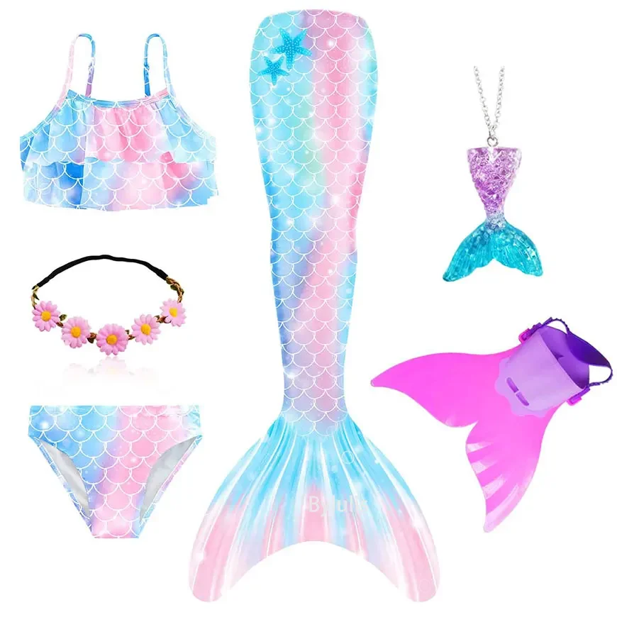 Girls Mermaid Tail Costume 4