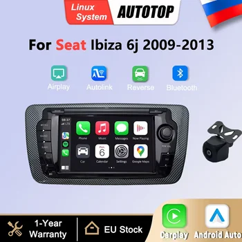 Para Seat Ibiza 6j 2009-2013 Pantalla Multimedia Linux de 7 Pulgadas con CarPlay Inalámbrico, Android Auto, Mirror Link, Airplay, GPS, BT y Radio para Auto 1