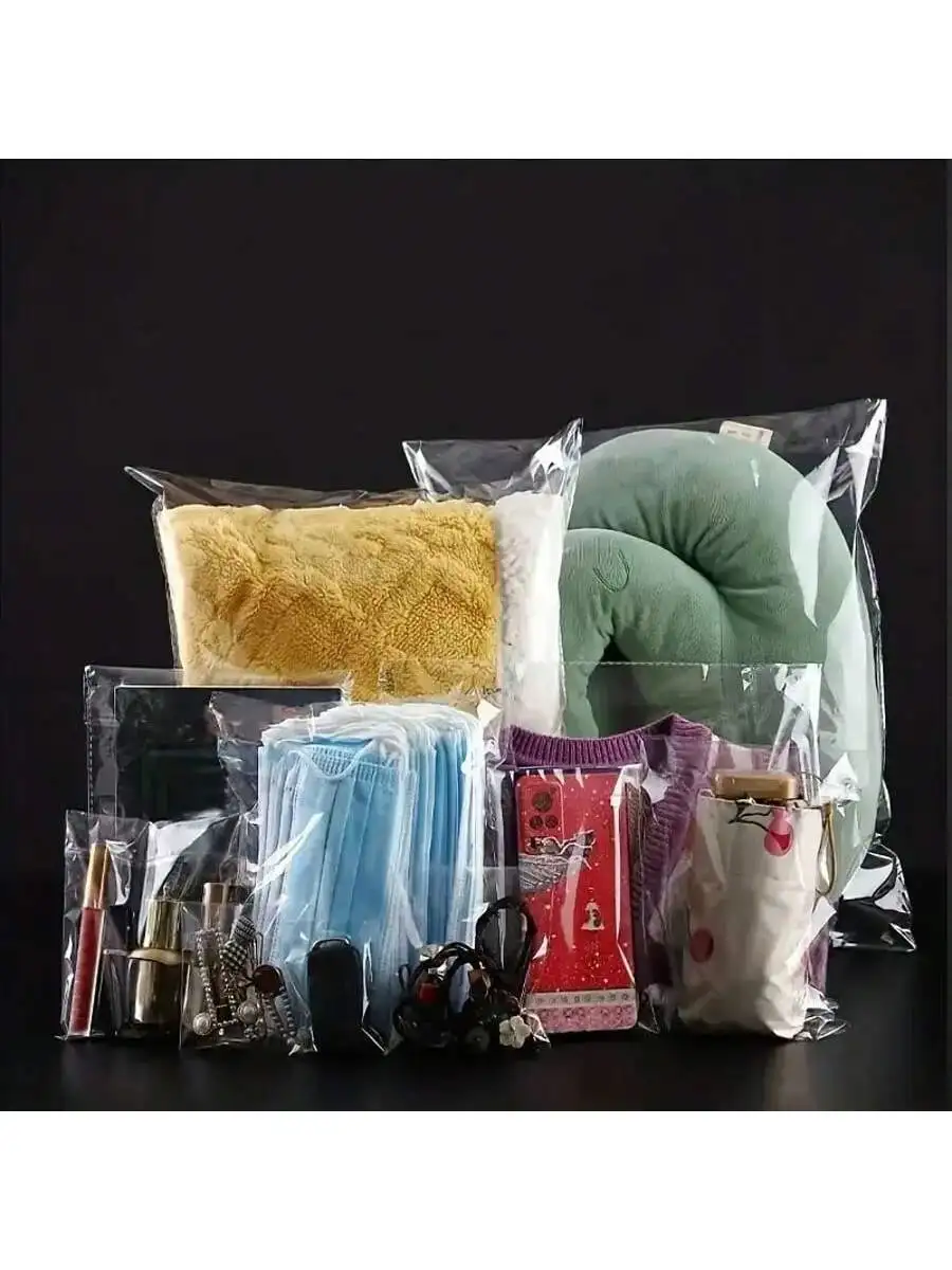 30/50/100 Stück selbstklebende OPP-Geschenktüte aus klarem Zellophan, Aufbewahrungstasche für Schreibwaren, selbstdichtende Beutel, Verpackungsbeutel – Detail 6