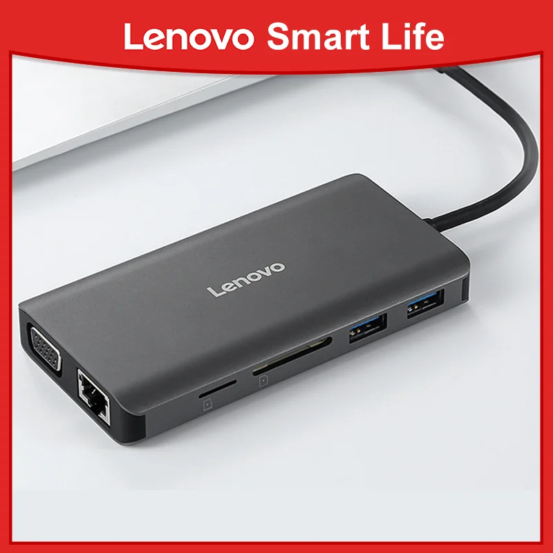 

Lenovo Type-C expansion dock HDMI/VGA adapter RJ45 network port for Apple Thunder 3 card reader LX0801 X270 This business