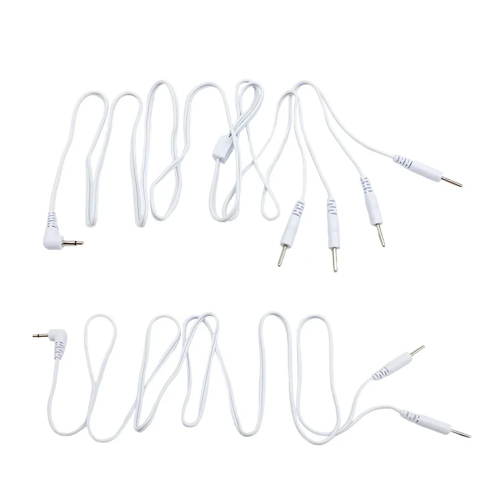 Electrode Wires Electrode Cable Line Wire 2.5mm Plug Type for TENS EMS Muscle Stimulator Acupuncture Electrical Nerve Body Massager 4 Way 2 Way