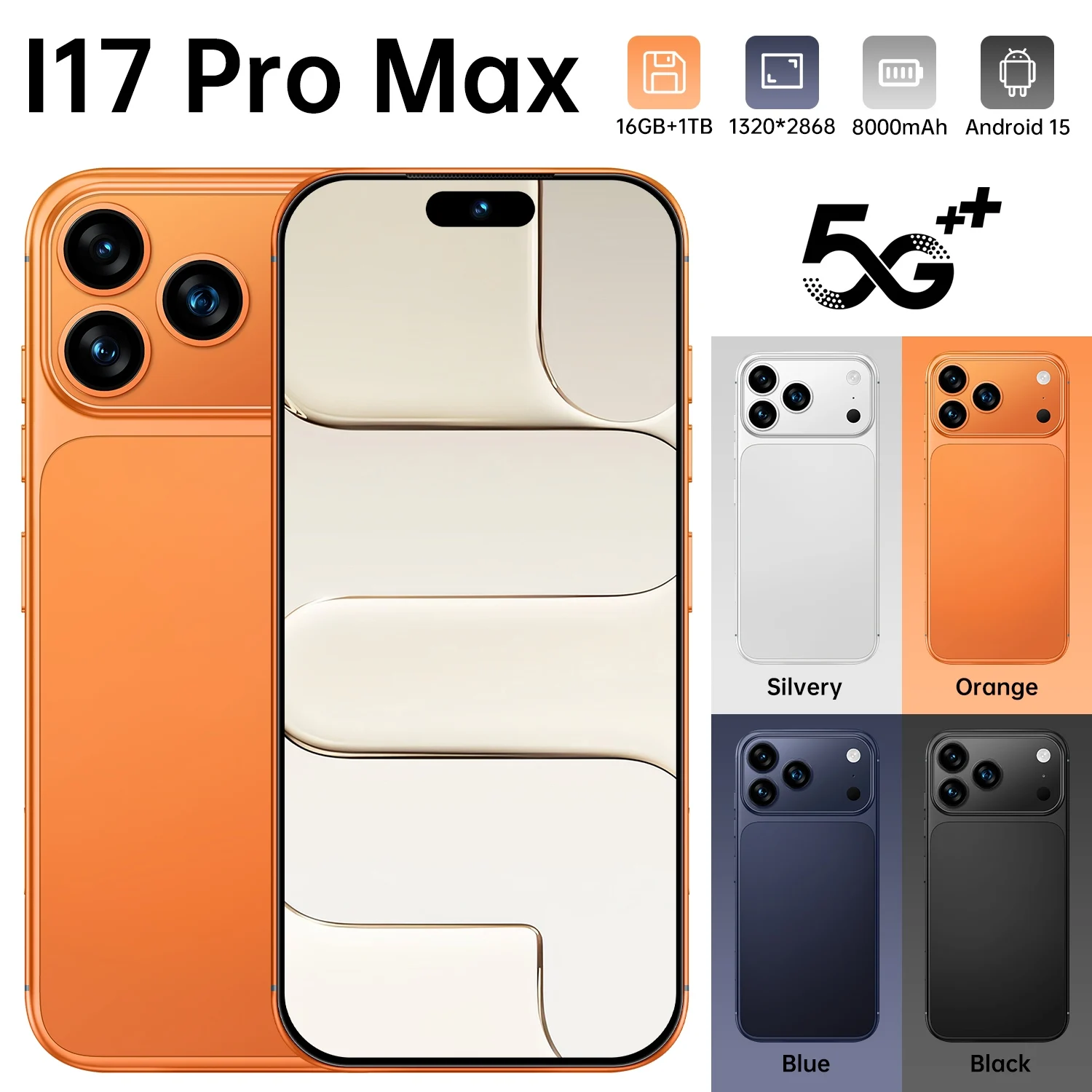 2026 NEW High Quality Silicone Case For i17 Pro Max 7.3 Inch Smartphone Shockproof Cover Lite Moblie Phones Cases Accessories 1