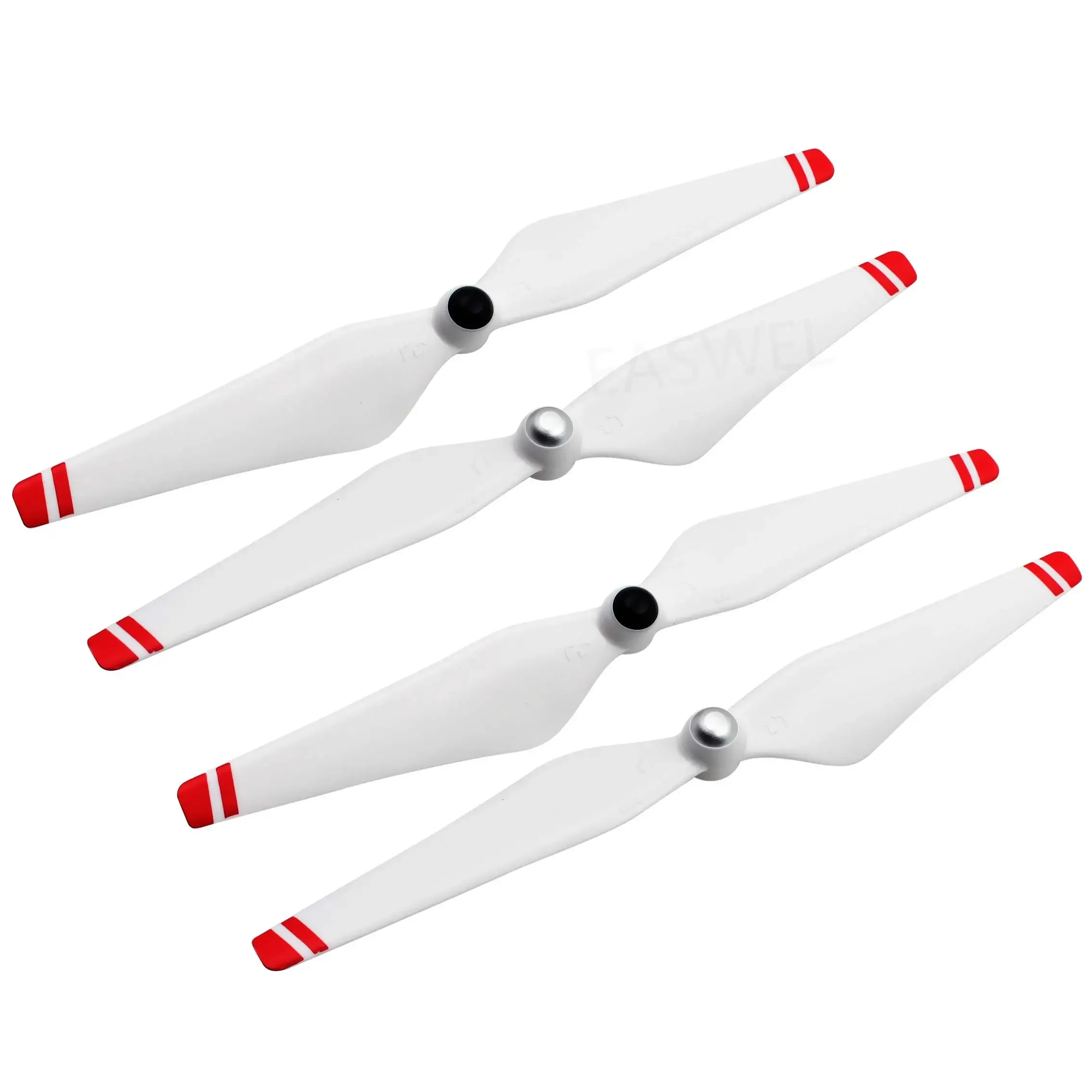 Hélice drone 3DR SOLO en ABS 24cm, vue de dessus montrant le sens de rotation CCW.