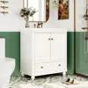 30" Bathroom Vanity with Sink, Combo, Cabinet with Doors and Drawer, Solid Frame and MDF Board, White (Old Sku:JL000006AAK) 2