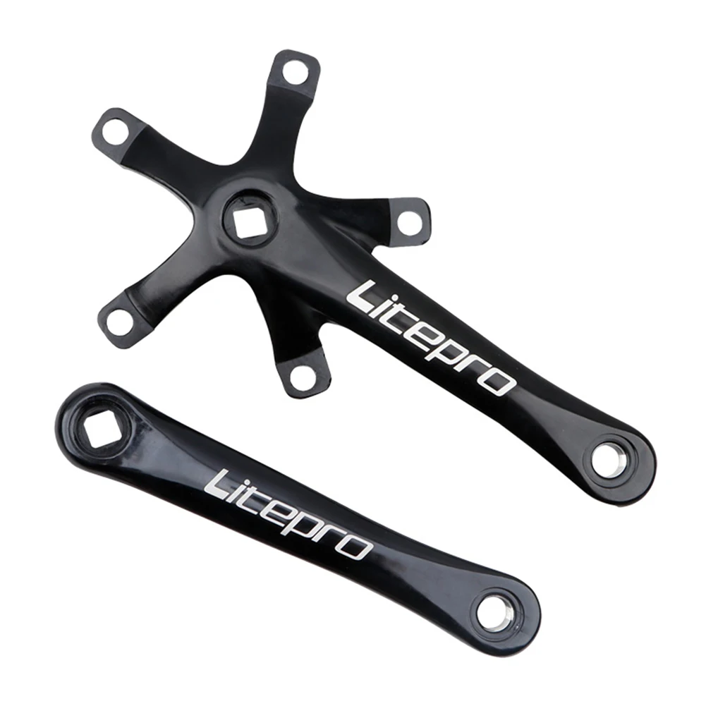 

Ultralight Hollow 130BCD 5058t Chainring Bicycle Crankset 170mm Crank with Black Color and Square Hole Spindle