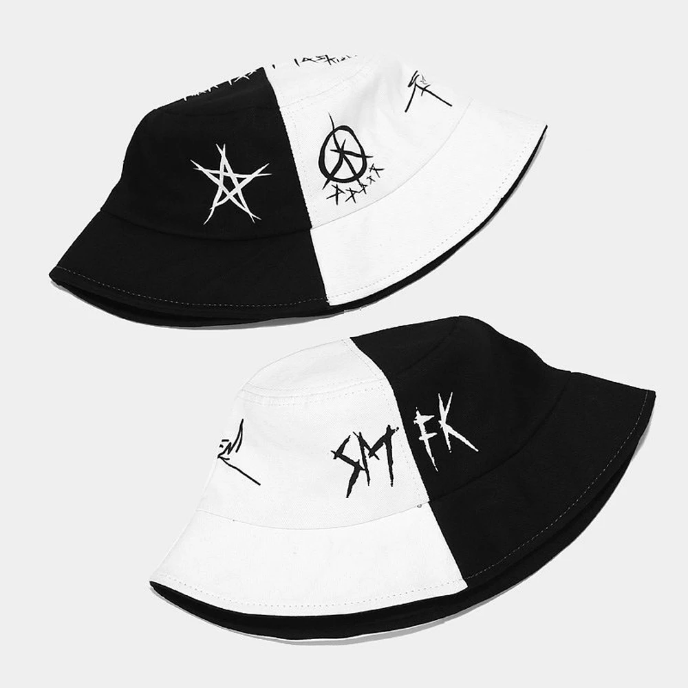 Bob Mint|unisex Summer Cotton Bucket Hat - Hip Hop Patchwork