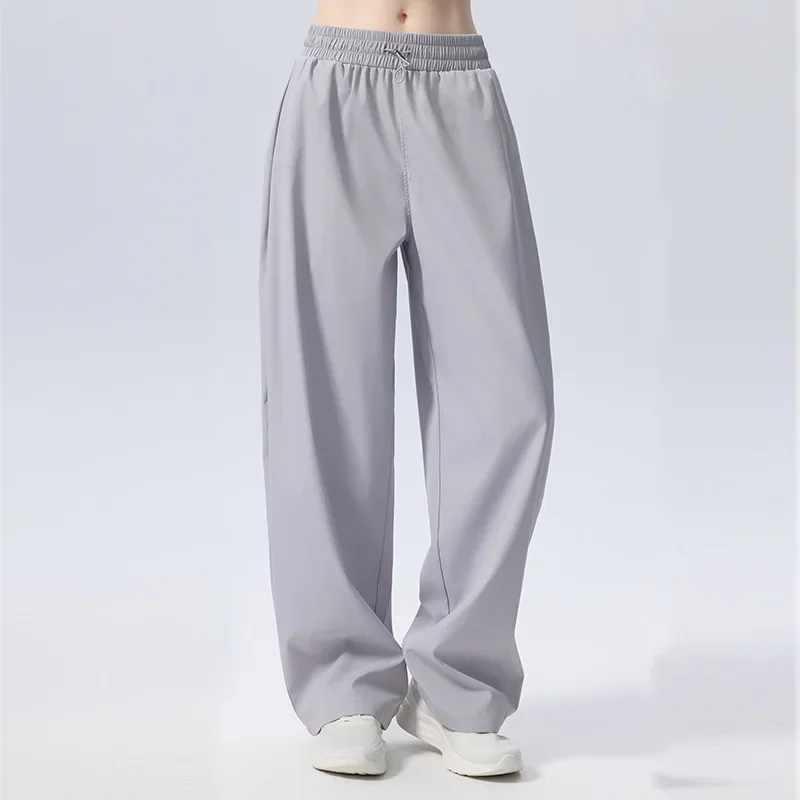 Loose Women's Sporty Yoga Pants Thickened Training Fitness Running Sweatpants Casual Gym Wear Loose Style Boarding Pants