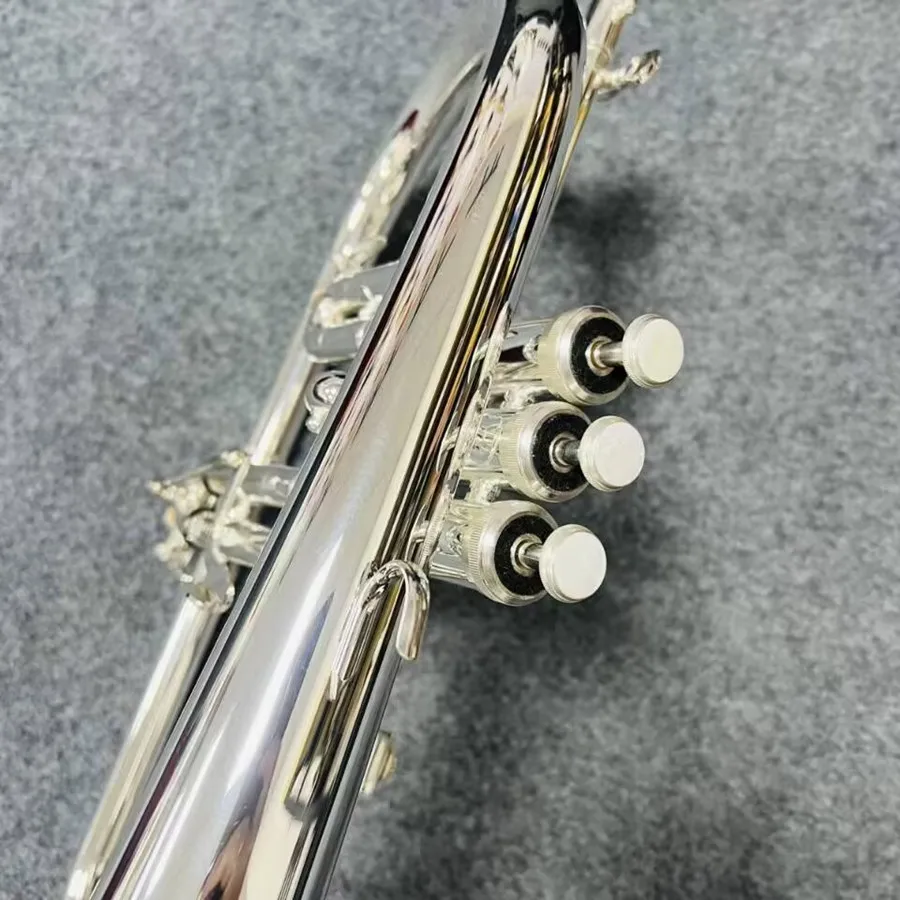 Professional flugelhorn B-flat all silvering made flugelhorn jazz instrument soft sound professional-grade tone trumpet horn