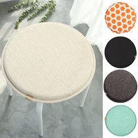 Concise Solid Colour Round Cushion Non-slip Sponge Small Round Stool Rattan Chair Bar Stool Cushion Long 1