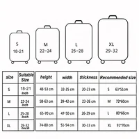 Outdoor Holiday Travel Suitcase Set Is Suitable for 18-32 Inch Thick Dust Covers Travel Accessories Luggage Protection Covers 2