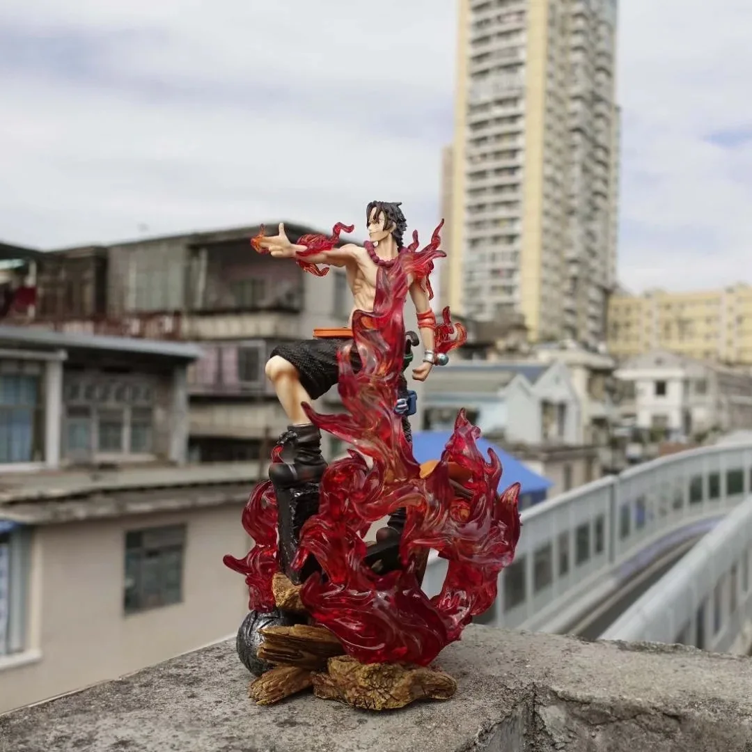 

Anime One Piece Portgas D Ace GK Fire Fist PVC Action Figure Collectible Model Doll Toy 30cm