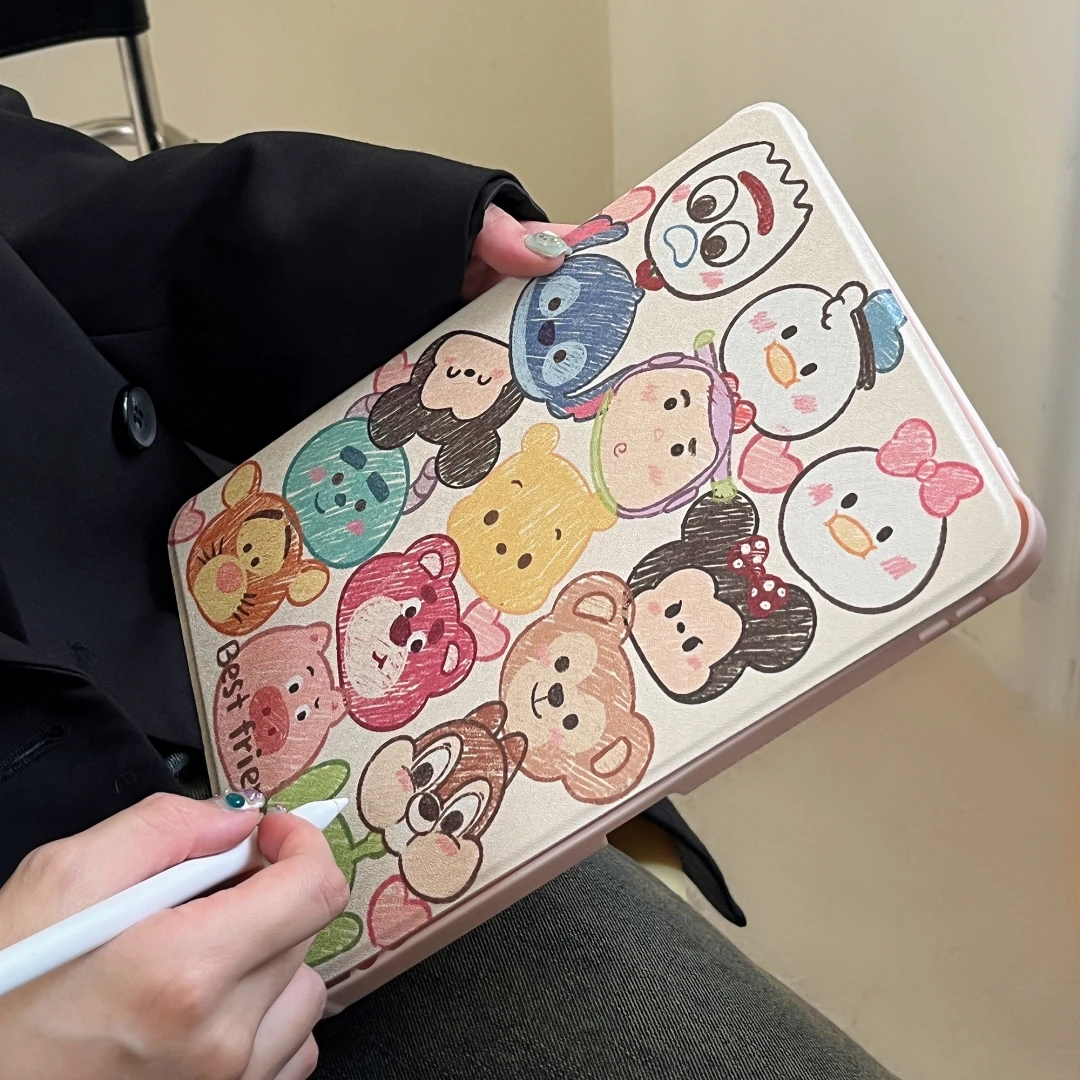 Colorful Cartoon Character Tablet Case For iPad