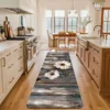 Vintage Geometric Printed Carpet Absorbent Non-Slip Long Strip Kitchen Rug Floor Mat Living Room Bedroom Bathroom Laundry 1