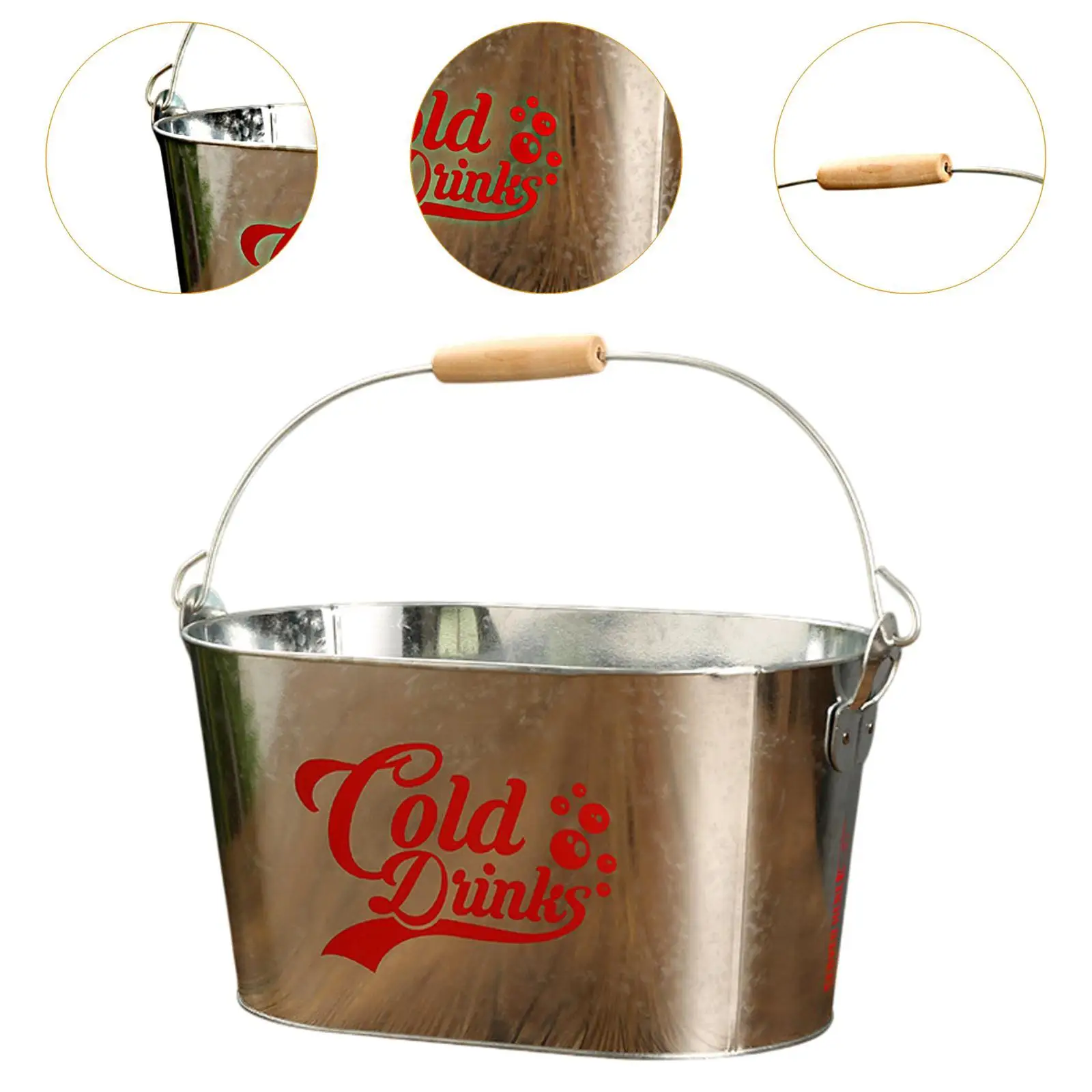 Ice Bucket with Handle Heavy Duty for et Chilling Juice Summer Vacation