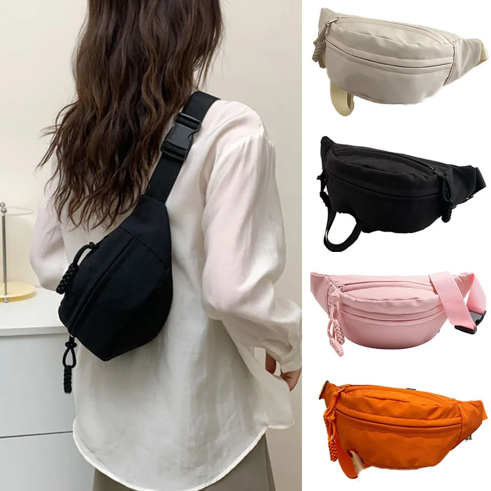 

Commuter Fanny Pack Leisure Oxford Waist Bags for Ladies Students Shoulder Crossbody Chest Bags All-match Pouch Bags for Women