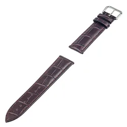 Premium Leather Strap Watch Band - Elegant Design (Brown)